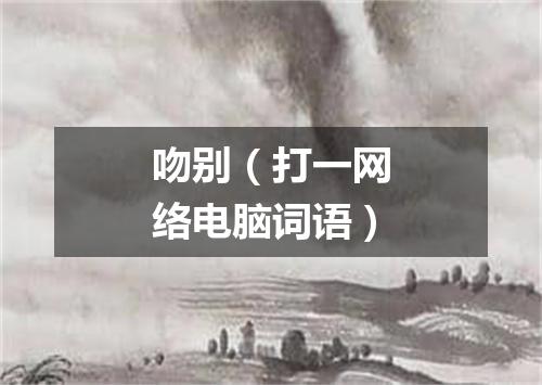 吻别（打一网络电脑词语）