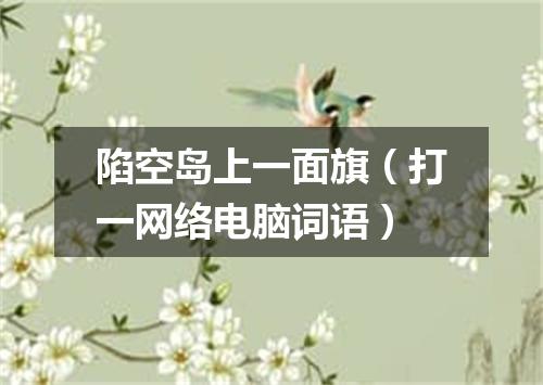 陷空岛上一面旗（打一网络电脑词语）