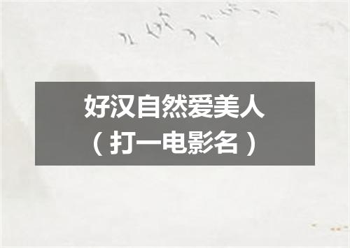 好汉自然爱美人（打一电影名）