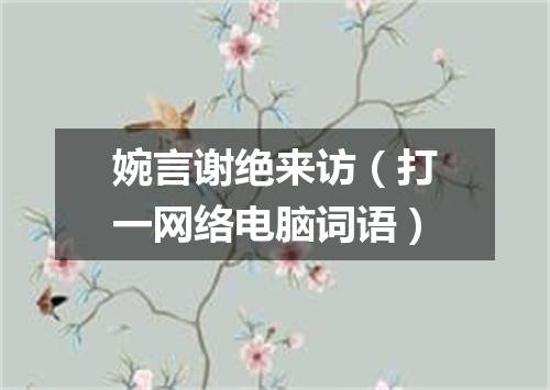 婉言谢绝来访（打一网络电脑词语）