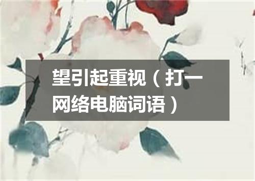 望引起重视（打一网络电脑词语）