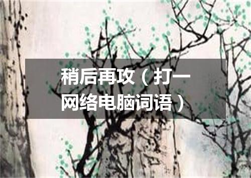稍后再攻（打一网络电脑词语）