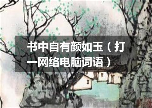 书中自有颜如玉（打一网络电脑词语）