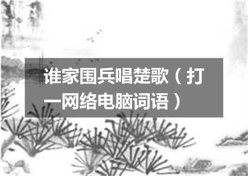 谁家围兵唱楚歌（打一网络电脑词语）