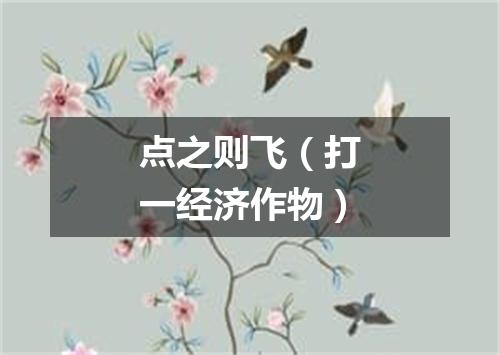 点之则飞（打一经济作物）