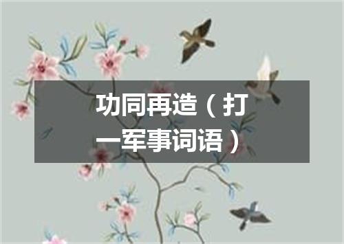 功同再造（打一军事词语）