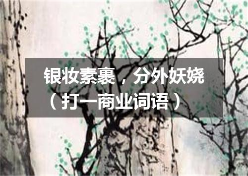 银妆素裹，分外妖娆（打一商业词语）
