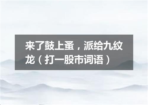 来了鼓上蚤，派给九纹龙（打一股市词语）