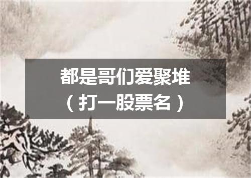 都是哥们爱聚堆（打一股票名）