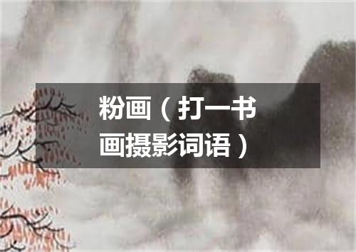 粉画（打一书画摄影词语）