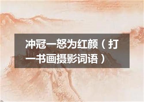 冲冠一怒为红颜（打一书画摄影词语）