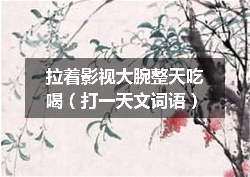 拉着影视大腕整天吃喝（打一天文词语）